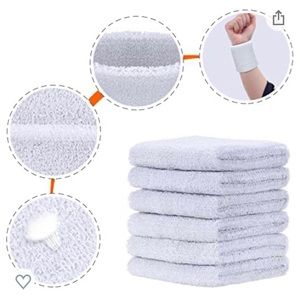 10 Pack Wrist sports Wrist Bands Absorbent